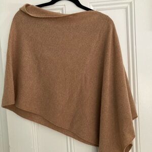 Camel Cashmere Poncho